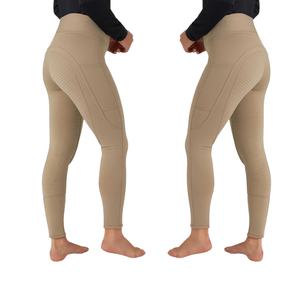 Medias de equitación inglesas personalizadas para mujer, pantalones de poliéster de nuevo diseño con forro cepillado, medias de equitación ecuestre - Product Image 5