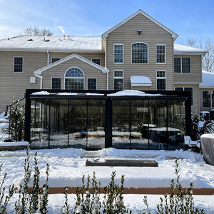 Pérgola Bioclimática Motorizada <span class=keywords><strong>de</strong></span> Aluminio a Medida con Sistema <span class=keywords><strong>de</strong></span> Drenaje, Resistente a la Nieve, Estándar ISO, <span class=keywords><strong>para</strong></span> Uso en Exteriores y Balcones - Product Image 2