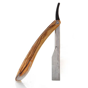 Vente chaude Rasoir Droit Fait À La Main De Bois D'olivier-Rasoir En Bois-Rasoirs De Coiffeur En Gros - Product Image 6