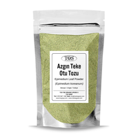 Poudre de Tribulus Terrestris de Turquie de la marque Premium Tos, 100 g, 100 % naturelle, extrait végétal de haute qualité, mélanges énergétiques et bien-être, 48