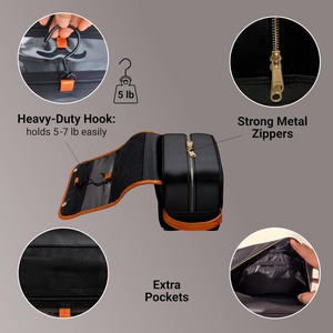 Tùy chỉnh <span class=keywords><strong>dopp</strong></span> Kit da Treo Du Lịch vệ sinh túi cho nam giới - Product Image 2