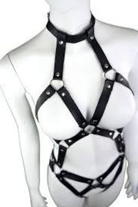 Arnés de Cuero para Hombre, Estilo Fantasía, Accesorios para Padrinos de Boda, Hecho a Mano, Color y Logotipo Personalizables, LWH-0001B - Product Image 2