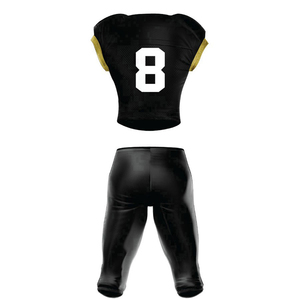 Tenues de football américain personnalisées respirantes en sublimation, 100% polyester, adulte, antibactériennes, protection UV, service OEM - Product Image 3