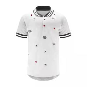 Camisetas de poliéster con estampado 3D transpirable de verano para hombre de la mejor calidad logotipo OEM personalizado para polos - Product Image 5