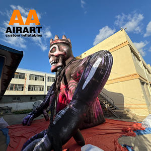 Túnel de monje de calavera inflable de nuevo estilo, túnel de monstruo de Halloween inflable gigante para Festival de DJ de música de película, decoración de escenario - Product Image 4