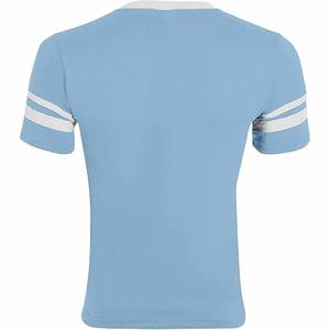 Camiseta Deportiva con Estampado Gráfico a Rayas Raglán, Corte Regular, para Entrenamiento, Casual, Fútbol, Ropa Deportiva, Jersey de Béisbol, Subida por Dress Sports - Product Image 5