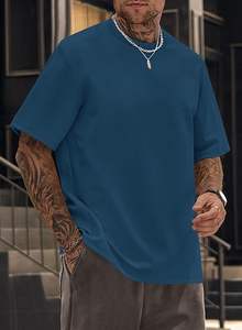 100% Cotton Oversized O-Neck T-Shirt for Men Custom Logo Printing Breathable Plus Size Vintage Summer Tees Outdoor Sports <b>TShirt</b> - Product Image 2