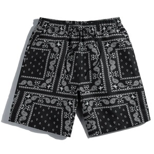 Shorts décontractés, légers, pour l'été, taille élastique, mélange de coton, confort, respirant, vêtements - Product Image 1