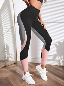 Leggings de yoga et de fitness taille haute pour femmes, respirants, antibactériens, en coton et bambou tricoté, vêtements de sport d'été personnalisables - Product Image 2
