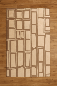 Tapis de haute qualité en laine tuftée à la main Tapis à poils coupés floraux pour le salon Tapis faits à la machine de style moderne - Product Image 3