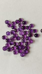 6mm Naturel Violet Améthyste Couleur Lâche Dos Plat Cabochon Pierres Précieuses De Véritable Fournisseur En Gros Variété Pierre Semi Précieuse - Product Image 2