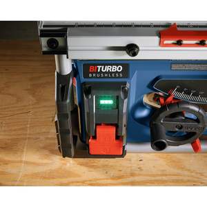 8-1/4 pouces Scie à table portative 18V électrique de qualité industrielle pour le métal et le bois, alimentation par batterie, outil nu - Product Image 1