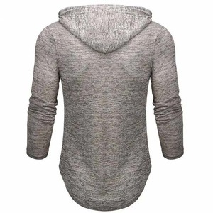 Sweats à capuche décontractés d'hiver à manches longues, couleur unie, de qualité supérieure, avec logo personnalisé, tissu polaire de haute qualité - Product Image 6