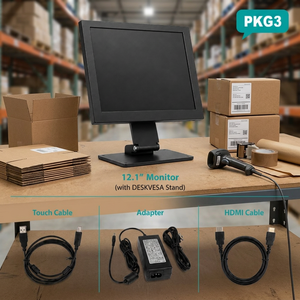 Best Selling Desktop Serial <b>Monitor</b> Touch Desktop RS232 <b>Monitor</b> 4:3 Desktop RS232 <b>Monitor</b> With Desktop <b>Stand</b> - Product Image 1