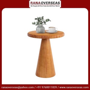 Nouvel arrivage Table centrale de forme ronde en bois de luxe Table basse et table d'appoint en bois de haute qualité pour la maison et l'hôtel Restaurant - Product Image 6