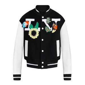 Premium Varsity <b>Jacket</b> Men Wool Leather Sleeve Chenille Patch Custom Design Bulk - Product Image 5