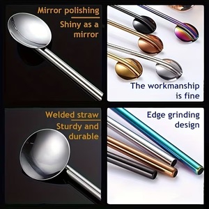 Agitadores de Cócteles de Acero Inoxidable Multicolor de Primera Calidad, Duraderos, Resistentes a la Oxidación, Elegantes Utensilios de Bar para Mezclar Bebidas, Regalos - Product Image 4