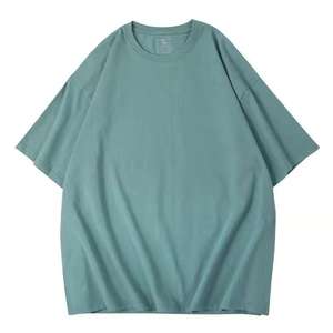 Camisetas Vintage de gran tamaño para hombre, ropa de calle de algodón, Camiseta básica sólida de manga corta, camisetas informales de Hip Hop con lavado ácido - Product Image 1