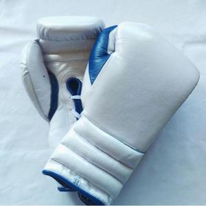 White Boxing Gloves Artificial Cowhide Leather Gloves Boxing <b>Boxer</b> Kickboxing Gloves - Product Image 5