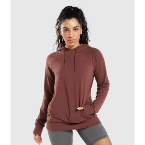 Sweat-shirt à capuche pour femme brodé uni en coton imprimé de qualité supérieure OEM fabriqué au Pakistan respirant à bas prix - Product Image 1