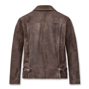 New Design Men's Slim Leather Winter Jacket Solid <b>Colour</b> Genuine Leather Jacket Winter Fashion Original Leather Jackets - Product Image 2