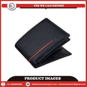 กระเป๋าสตางค์หนังแท้สำหรับผู้ชายทำมือสไตล์วินเทจหรูหรามีซิป - Product Image 2