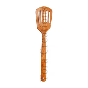 Spatule d'ustensile de cuisine en bois de neem naturel fait à la main sans produits chimiques pour la cuisson, le retournement et l'agitation - Product Image 2