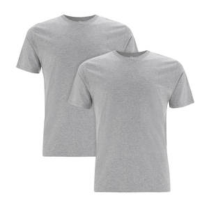 T-shirt à manches courtes gris en gros Sportswear T-shirt à col rond pour hommes adultes - Product Image 4