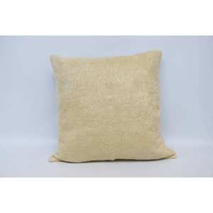 Oreiller en laine Patchwork George IV Beige Premium 28x28 pouces tissé Vintage brodé Design rustique Portable pour Noël - Product Image 1