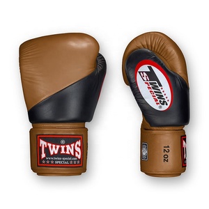 ถุงมือชกมวยคู่แฝดคุณภาพสูง หนังแท้ ยืดหยุ่น กันน้ำ ปิดด้วยแถบตีนตุ๊กแก น้ำหนักเบา อุปกรณ์ต่อสู้ - Product Image 2