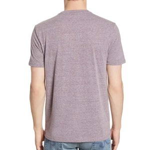 Pima coton t-shirts basique Pima coton T-shirt coupe personnalisée col rond t-shirts Bella + toile 3413 tri-mélange à manches courtes t-shirts - Product Image 3