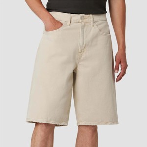 Men 90s Baggy <b>Neutral</b> Denim Short Vintage Style Loose Fit Jean Shorts for a Classic Retro Look Perfect for Casual and Streetwear - Product Image 6