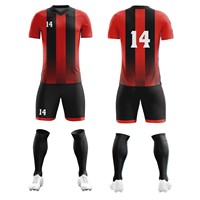 Camiseta de Fútbol Personalizada de Alta Calidad para Hombre, Ligera, 100% Poliéster, Diseño Retro Vintage, Impresión Digital, Malla Elástica, Personalizable