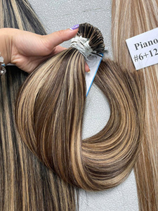 Piano Ombre Color I punta Estilo recto Cutícula alineada Extensiones de cabello vietnamita Extensiones de cabello humano recto - Product Image 6