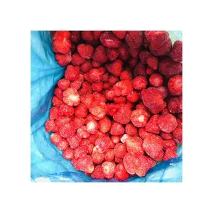 Jual paling laris stroberi kering beku bersertifikasi buah kering beku Strawberry kering keseluruhan 15-25mm grosir pabrik exp