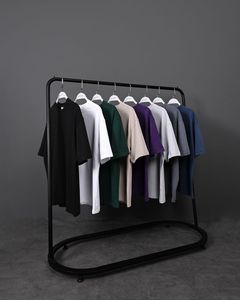 O-Neck T-Shirt Regular Fit 60% Cotton 40% <b>Polyester</b> <b>Yarn</b> Dyed 170-180gsm Solid Anti-Odor Silicon Softner Pre-shrunk Pre-Washed - Product Image 6