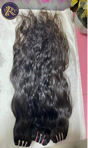 Extensiones de cabello crudo indio virgen Remy, rizo rizado de alta calidad negro Natural para belleza de larga duración, peinado y tejido - Product Image 5