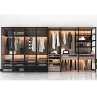 CBMMART Meubles de chambre à coucher sur mesure modernes pour toute la maison, armoires, nouvelle conception, porte en bois et en verre, armoires à portes battantes