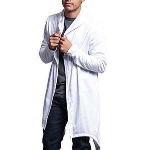 Venta caliente de alta calidad de punto cárdigan de lana por encargo bordado sudaderas con capucha bata de invierno con capucha de rizo francés al por mayor - Product Image 6