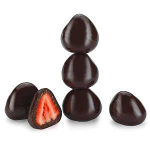 Dragées de fraises au chocolat noir de haute qualité, délicieuses friandises lyophilisées, emballage en vrac premium - Product Image 3