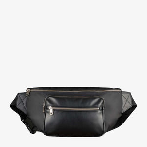 New Stylish Black Pu Leather <b>Waist</b> <b>Bag</b> for <b>Men</b> With Waterproof Zips Belt <b>Bag</b> for <b>Men</b> <b>Waist</b> <b>Bag</b> in Pakistan - Product Image 1