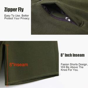 Pantalones cortos de malla personalizados para hombre Pantalones cortos de lana de algodón de verano para hombre con cintura elástica, ajuste informal y logotipo bordado - Product Image 6