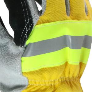 Guantes de trabajo de cuero dividido de vaca de doble palma Seguridad en la construcción Guantes de aparejo de soldadura de trabajo pesado - Product Image 2