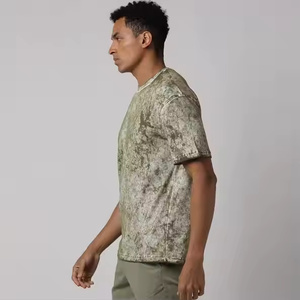 เสื้อยืดคอกลมแขนสั้นสำหรับผู้ชายระบายอากาศได้ดีผ้าโพลีเอสเตอร์/ ผ้าฝ้ายแห้งเร็วสไตล์ฮิปฮอปฤดูร้อน - Product Image 2