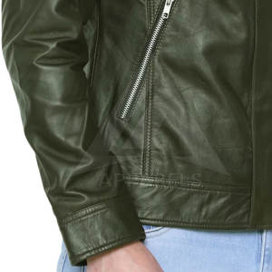 แจ็กเก็ตหนังผู้ชายแฟชั่นใหม่ฤดูใบไม้ร่วงแจ็คเก็ตหนังกันลมขายดีเสื้อแจ็คเก็ตหนังสำหรับผู้ชาย - Product Image 6