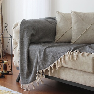 Manta tejida personalizada al por mayor para decoración del hogar, manta suave de Jacquard, manta para sofá cama, sala de estar y dormitorio - Product Image 1