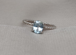 แหวนพลอยอเมทิสต์สีเขียวเงินสเตอร์ลิงวงแหวนเหลี่ยมเพชรพลอยธรรมชาติทำด้วยมือ925ขายส่ง - Product Image 6