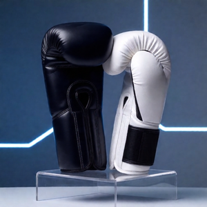 Gants d'entraînement professionnels en métal avec motif hexagonal et rembourrage en mousse haute densité pour la salle de sport et le travail avec un sac - Product Image 6