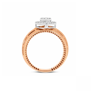 Bague de fiançailles solitaire cathédrale en moissanite, pierre ronde brillante, alliance, bijoux d'anniversaire, cadeau pour une occasion spéciale - Product Image 2
