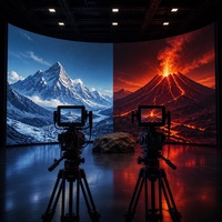 Écran LED de studio virtuel P1.95 P2.6 UHD 3D XR pour production VR, affichage LED intérieur 8K 4K pour studio TV